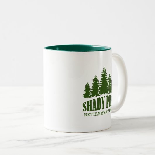 Tasse der schattigen Pines (VorderseiteRechts)
