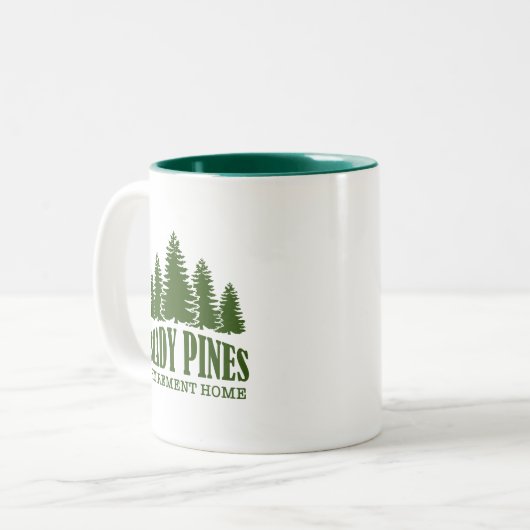 Tasse der schattigen Pines (Vorderseite Links)