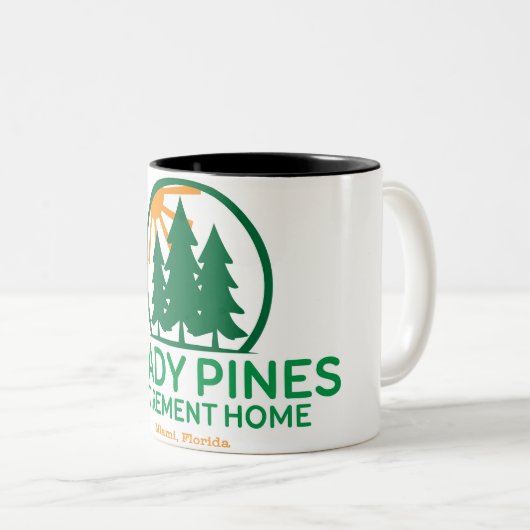 Tasse der schattigen Pines (VorderseiteRechts)