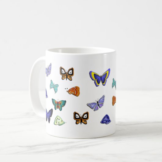 Tasse der Schmetterlinge (Vorderseite Links)