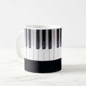 Tasse der schönen Piano Keys (Vorderseite Links)