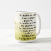 Tasse der Schrift Psalm 22:2-3 (VorderseiteRechts)