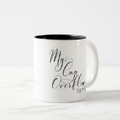 Tasse der Schrift Psalm 23:5 "Mein Becher Überläuf (VorderseiteRechts)