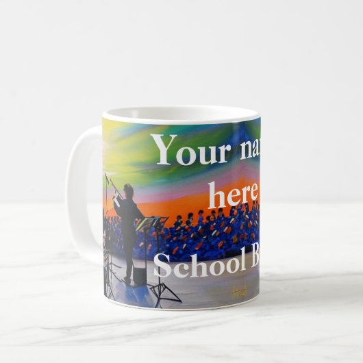 Tasse der Schulband (Vorderseite Links)
