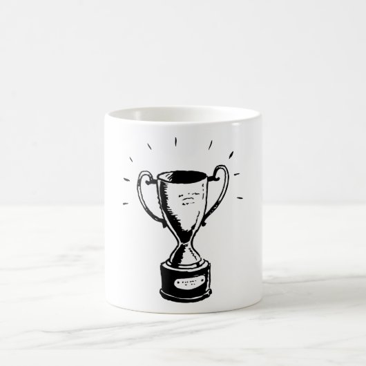 Tasse der Schwarz-Weiß-Trophäe (Mittel)