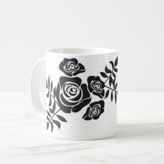 Tasse der Schwarzen Rose für Bestie (Vorderseite Links)