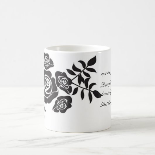 Tasse der Schwarzen Rose für Bestie (Mittel)