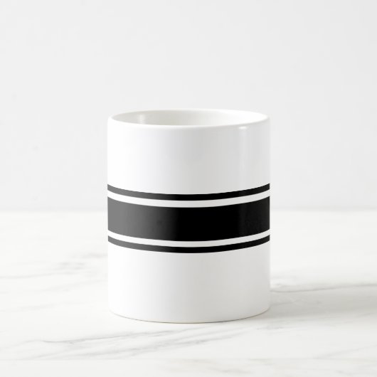 Tasse der schwarzen Streifen (Mittel)