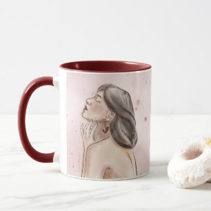 Tasse der Selbst-Liebe   Rose und Splash