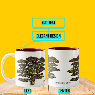 Tasse der Selbstachtung