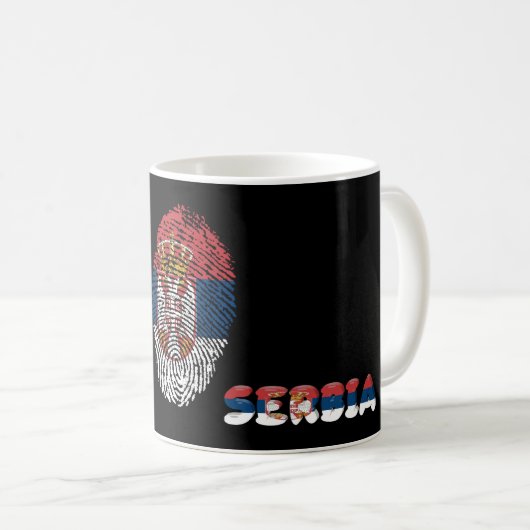 Tasse der serbischen Touch (VorderseiteRechts)