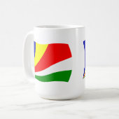 Tasse der Seychellen-Flagge (Vorderseite Links)