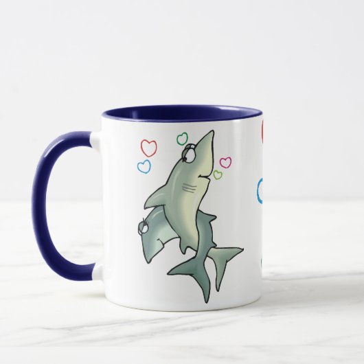 Tasse der Shark-Liebe (Links)