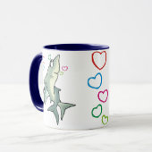 Tasse der Shark-Liebe (Vorderseite Links)