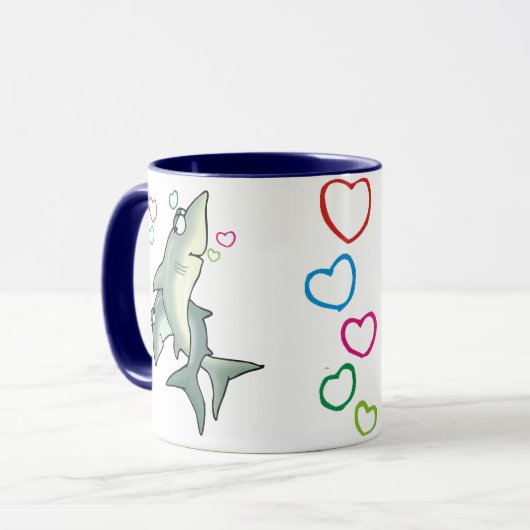 Tasse der Shark-Liebe (Vorderseite Links)
