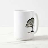 Tasse der Silhouette Lone Tree - 15 oz klassisches (VorderseiteRechts)
