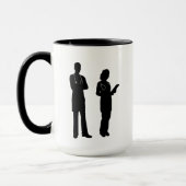 Tasse der Silhouette von Ärzten (Links)