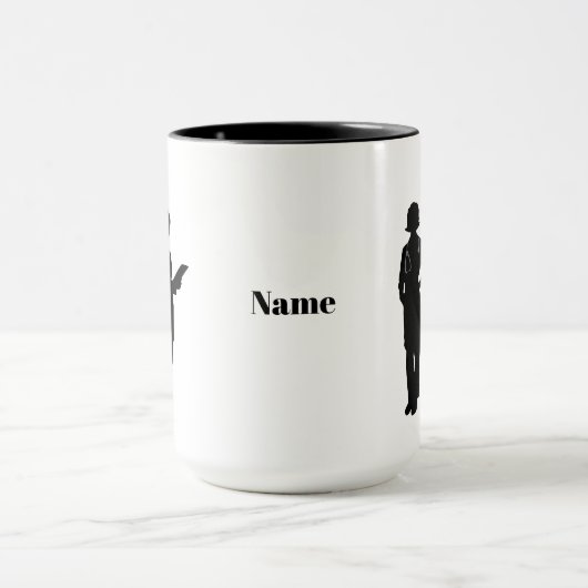 Tasse der Silhouette von Ärzten (Zentrum)