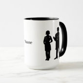 Tasse der Silhouette von Ärzten (VorderseiteRechts)