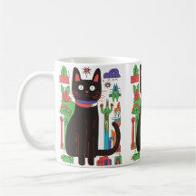 Tasse der spielerischen Black Cat