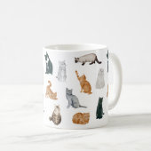 Tasse der spielerischen Katzen (VorderseiteRechts)