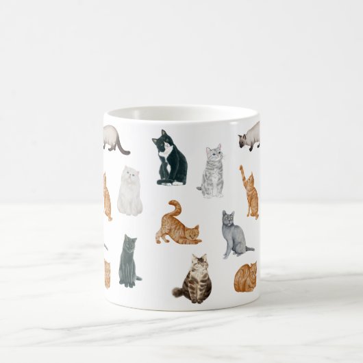 Tasse der spielerischen Katzen (Mittel)