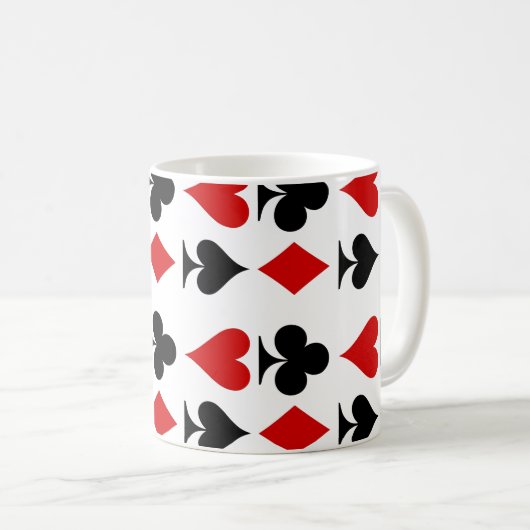 Tasse der Spielkarten (VorderseiteRechts)