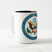 Tasse der Staats-Abteilungs-15oz (Vorderseite Links)