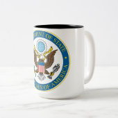 Tasse der Staats-Abteilungs-15oz (VorderseiteRechts)