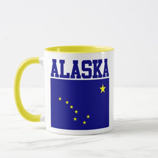 Tasse der Staatsflagge Alaska (Links)