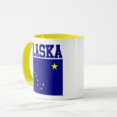 Tasse der Staatsflagge Alaska (Vorderseite Links)