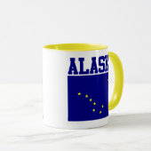 Tasse der Staatsflagge Alaska (VorderseiteRechts)