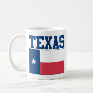 Tasse der Staatsflagge in Texas
