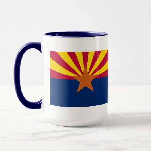 Tasse der Staatsflagge von Arizona (Links)