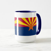Tasse der Staatsflagge von Arizona (VorderseiteRechts)