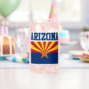 Tasse der Staatsflagge von Arizona Dosenglas