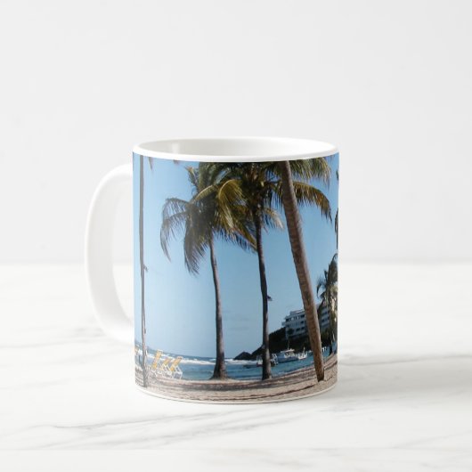 Tasse der Strandszene (Vorderseite Links)