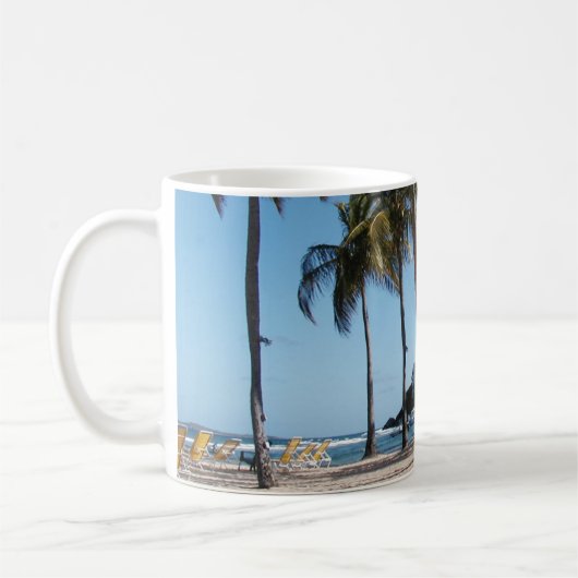 Tasse der Strandszene (Links)