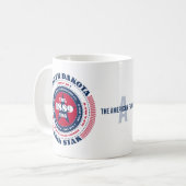 Tasse der Süddakota-Patriotic-Circular Monogram (Vorderseite Links)