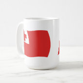 Tasse der Tonga-Flagge (Vorderseite Links)
