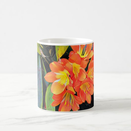 Tasse der tropischen Blume (Mittel)