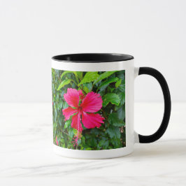 Tasse der tropischen Blume