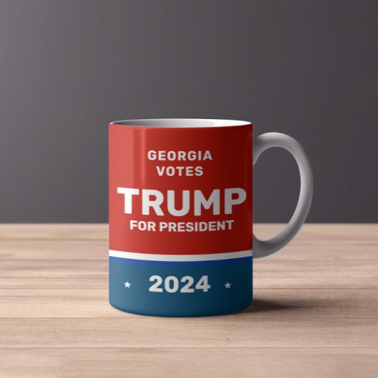 Tasse der Trump-Kampagne zur Wahl von Staat