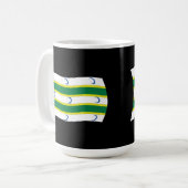 Tasse der Turkmenischen Flagge (Vorderseite Links)