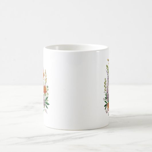 Tasse der ukrainischen Blume (Mittel)