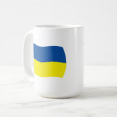 Tasse der ukrainischen Flagge (Vorderseite Links)