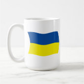 Tasse der ukrainischen Flagge (Links)