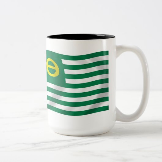 Tasse der Umweltbewegungsflagge (Rechts)