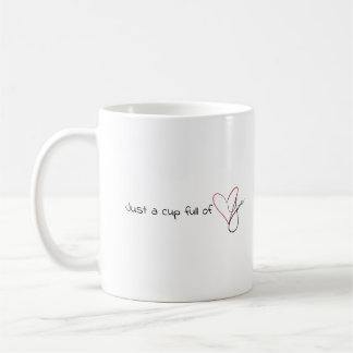 Tasse der Valentine: "Nur eine Tasse Liebe"