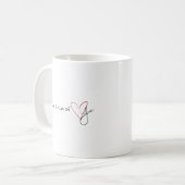 Tasse der Valentine: "Nur eine Tasse Liebe" (Vorderseite Links)